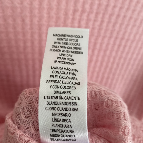 Full circle trends waffle net long sleeve crop top, Size M - Picture 8 of 8